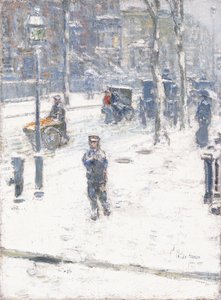 Sněhová bouře, Fifth Avenue, New York