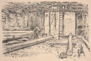 Spar Shop, Gloucester od Childe Frederick Hassam