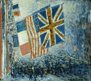 Velký průvod od Childe Frederick Hassam