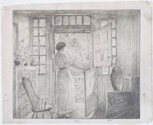 Holandské dveře od Childe Frederick Hassam