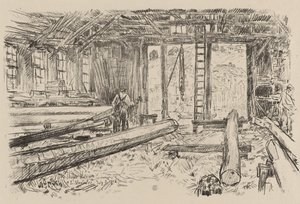 The Spar Shop, Gloucester, 8. července od Childe Frederick Hassam