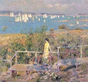 Jachty, Gloucester od Childe Frederick Hassam