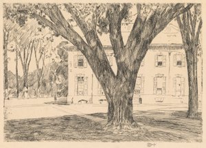 Areál a knihovna, Andover od Childe Hassam