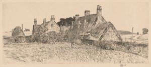 Anglické chaty od Childe Hassam