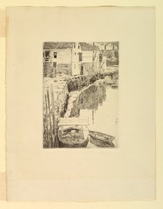 Přístav: Cos Cob, Connecticut od Childe Hassam