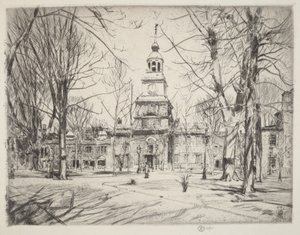 Independence Hall od Childe Hassam