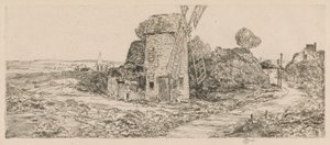 Long Island Windmill, 1929 od Childe Hassam