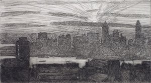 Manhattan od Childe Hassam