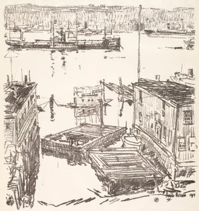 North River od Childe Hassam