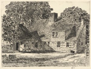 Old Dominy House, Easthampton od Childe Hassam