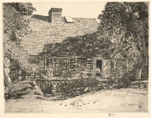 Old Mulford House, Easthampton, 1926 od Childe Hassam