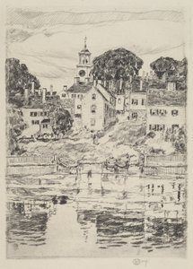 Kostelní věž, Portsmouth od Childe Hassam