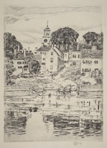Kostelní věž, Portsmouth od Childe Hassam