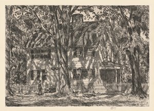 Dům lva Gardinera, Easthampton od Childe Hassam