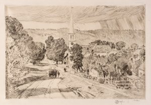 Vermont Village (Peacham) od Childe Hassam