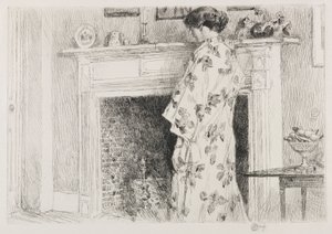 Bílé kimono od Childe Hassam