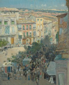 Pohled na jihofrancouzské město od Childe Hassam
