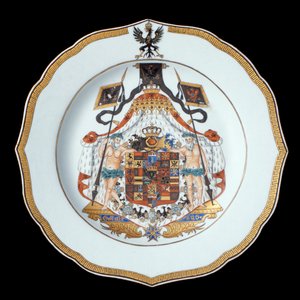 Armorial Dinner Tale, Qianlong Period (1736-95) c.1755 (porcelán)