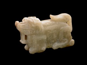 Zvíře ležící, 1700-1800 od Chinese School