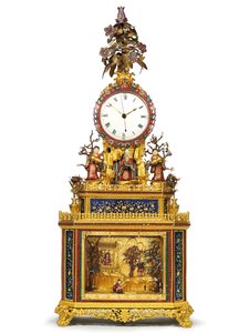 Císařské úderné, hudební a automatické hodiny "Daoist Immortal", dílny Guangzhou, období Qianlong, 1736-95 od Chinese School