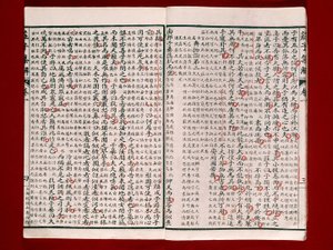 Stránka z Knihy poezie od Chuang-Tzu (inkoust na papíře) od Chinese School