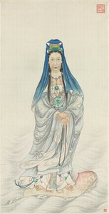 Portrait of Empress Dowager Cixi as Guanyin od Chinese School