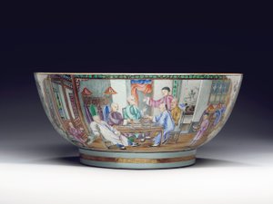 Vzácná a masivní mísa, kolem roku 1775 od Chinese School