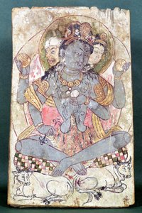 Shiva z Dandan-Willia, Hotan, cca 500-527 př.nl od Chinese School