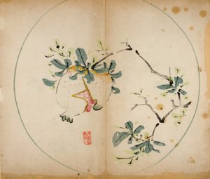Ten Bamboo Studio Prints, 1643 (dřevěný blok) od Chinese School