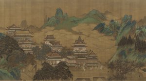 Broskvový festival královny matky Západu, dynastie Ming nebo Qing, 17.–18.