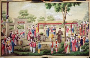 Festival orby v Číně (wc na papíře) od Chinese School