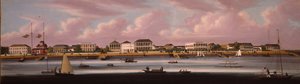 Šanghajská regata s výhledem na Bund, c.1850 od Chinese School
