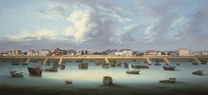Pohled na Bund v Šanghaji, c.1855 od Chinese School