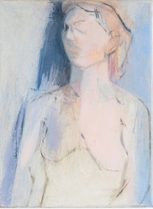 Eva, abstraktní malba ze života, 2015