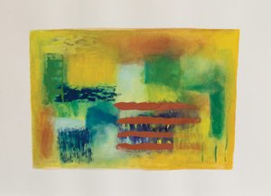 Žlutá zahrada II, 2003 (kvaš na akvarelovém papíře) od Ching Fun Tso