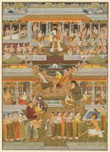 Milenci a milenci: Směs scén z perské, urdské a sanskrtské literatury od Chitarman II