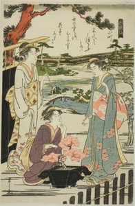 Komachi, ze série "Šest nesmrtelných básníků (Rokkasen)" od Chobunsai Eishi