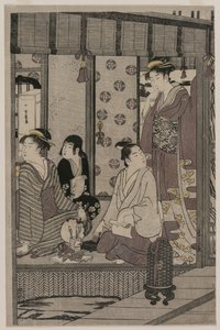 Morning Glory ze série The Tale of Genji in Elegant Modern Dress, c. 1790. od Chobunsai Eishi