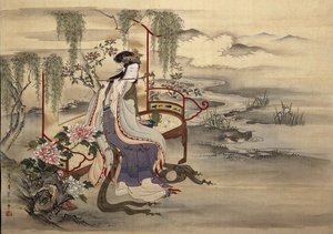 Čínská kráska Yang Guifei, asi 1810-1815.