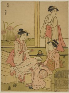 Pátý měsíc (Gogatsu), ze série "Dvanáct měsíců (Juni toki)" od Chobunsai Eishi