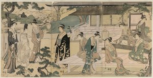 Kapitola Matsukaze z Příběhu Genjiho (ze série Příběh Genjiho v elegantních moderních šatech)