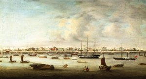 Čínská rybářská plavidla, Shanghai, c.1857 od Chow Qua