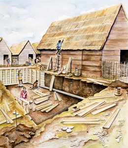 Vikingské stavby, konec 10. století od Chris Evans