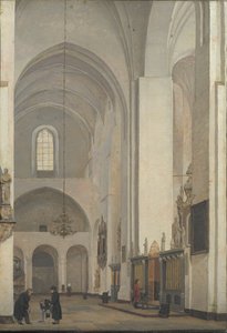 Příčná loď katedrály Århus od Christen Købke