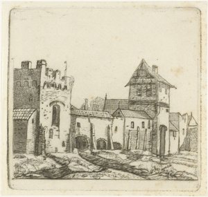 Městské hradby od Christiaan Friedrich Ruppe