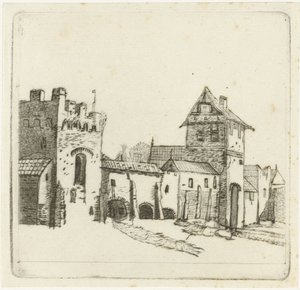 Městské hradby od Christiaan Friedrich Ruppe