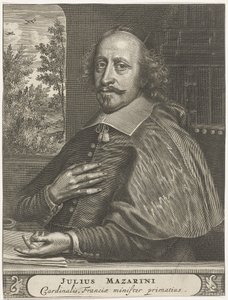 Portrét kardinála Mazarina, 1660-1670 od Christiaan Hagen