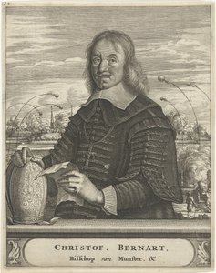 Portrét Christopha Bernharda von Galena, biskupa z Münsteru od Christiaan Hagen