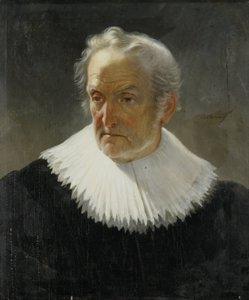 Starý muž v šatech ze 17. století od Christiaan Julius Lodewijk Portman