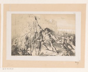 Claudius Civilis bestormt de Romeinse legerplaats Vetera od Christiaan Lodewijk van Kesteren